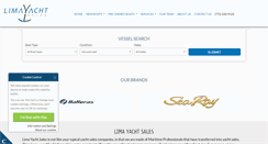 Desktop Screenshot of lima-yachtsales.com